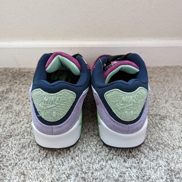 Nike Air Max 90 NRG Shoes Light Bordeaux Armory Navy DM0035-500 Men's - Picture 6 of 8